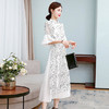 HT-N-E253-9110-110新款中国风优雅气质修身显瘦立领短袖连衣裙 商品缩略图3