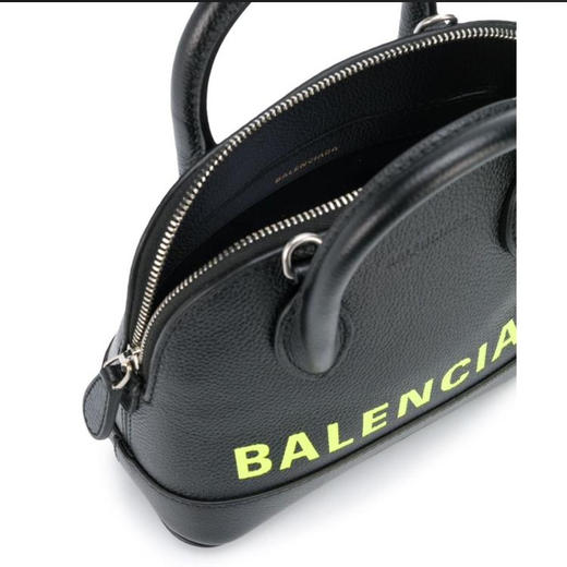 BALENCIAGA 巴黎世家 女士粒面小牛皮字母徽标印花提挎包 黑色 550646 1IZ33 1072 商品图2