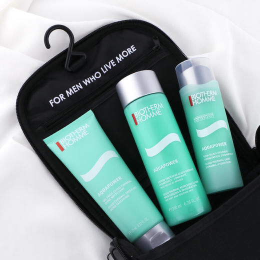 碧欧泉男士水动力三件套装 洗面奶水乳 带收纳包 补水保湿