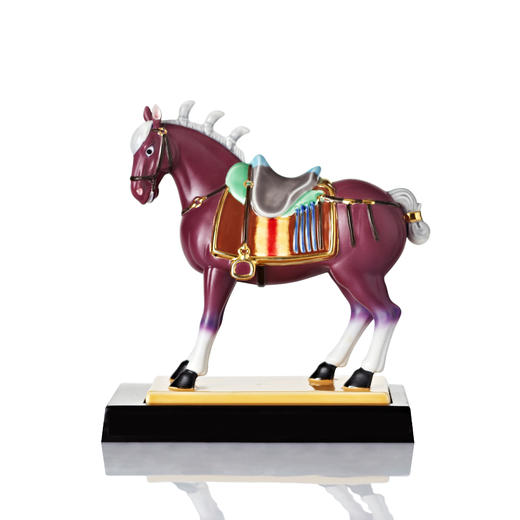 【马系列摆件】乾唐彩 中国风工艺礼品摆件盛世宝马系列  8寸 商品图3