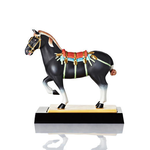 【马系列摆件】乾唐彩 中国风工艺礼品摆件盛世宝马系列  8寸 商品图4