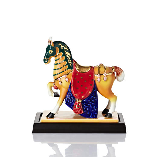 【马系列摆件】乾唐彩 中国风工艺礼品摆件盛世宝马系列  8寸 商品图1