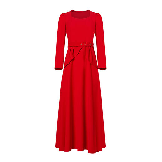 VIMAGE纬漫纪秋款气质大方领露背收腰礼服连衣裙长裙女V1477012 商品图4