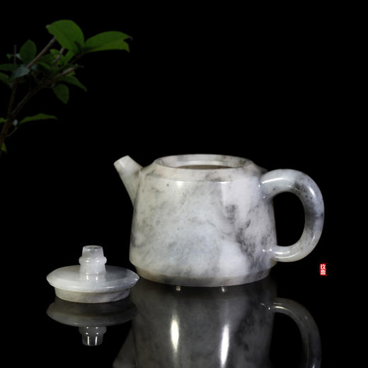 和田玉（青花）玉壶--汉铎壶（宋鸣放6624）141.48g 商品图4