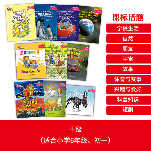 大猫英语分级阅读十级 Big Cat(适合小学六年级、初一 9册读物+家庭阅读指导+MP3光盘）点读版 商品图2