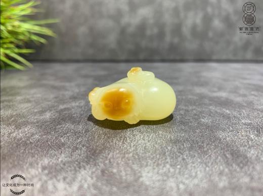 【御珠宫坊】糖白玉猫挂件 商品图0