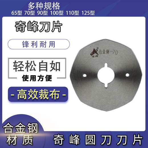奇峰圆刀刀片  乐江圆刀刀片65/70/90/100/110/125八角刀片 商品图2