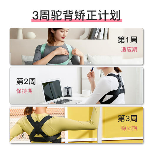 【爆仓！下单72小时内陆续发货】专为女性量身定制乐芙LOVE矫姿带 告别驼背 矫正姿态 舒适不勒 轻薄透气 商品图3