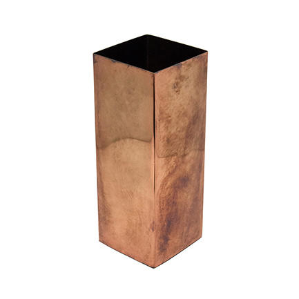 比利时进口domedeco做旧金色方形金属花瓶两种尺寸可选