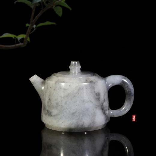 和田玉（青花）玉壶--汉铎壶（宋鸣放6624）141.48g 商品图2