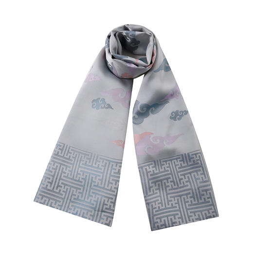 SAINTJOY/上久楷宋锦双面披肩零度空间粉绿YSJ17025（仅供展示，勿拍） 商品图0