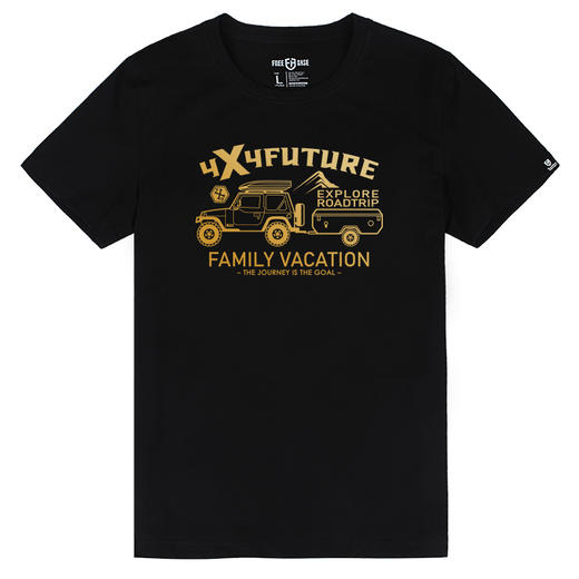 夏季定制流行大码圆领男女常规个性越野短袖纯棉弹力烫画印花T恤 商品图4