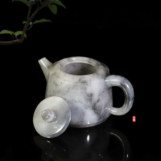 和田玉（青花）玉壶--汉铎壶（宋鸣放6624）141.48g 商品图5