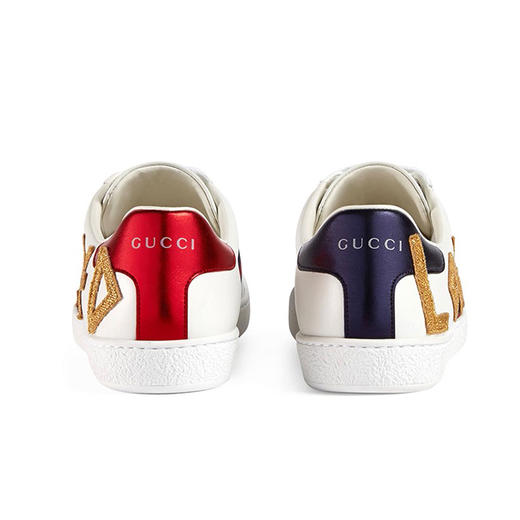 GUCCI 古驰 女鞋Ace系列女士贴花刺绣运动鞋小白鞋休闲低帮运动鞋 白色 505328 DOPE0 9095 商品图1