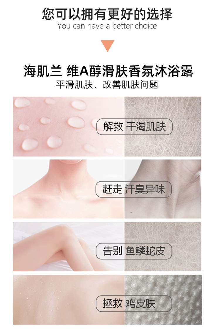 海肌兰香薰沐浴露两款