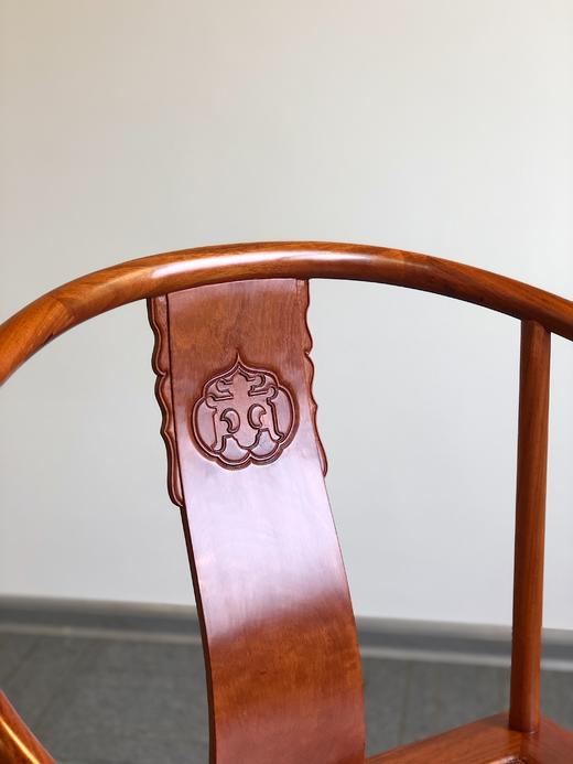 红桥红  家具严选  缅甸花梨（大果紫檀）  【恭王府圈椅茶桌七件套】 商品图6