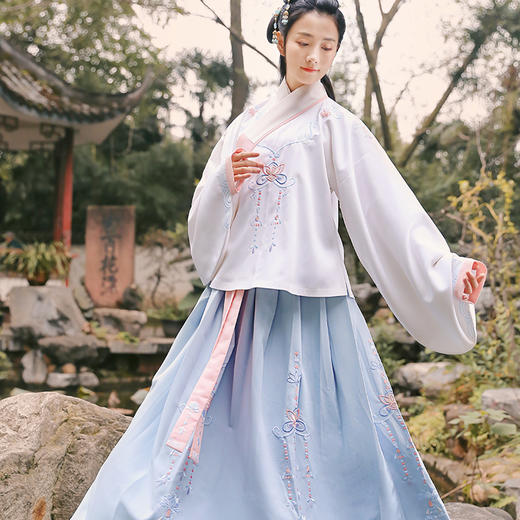 夭夭其华原创汉服女明制中国风日常交领袄裙秋冬非古装 商品图2