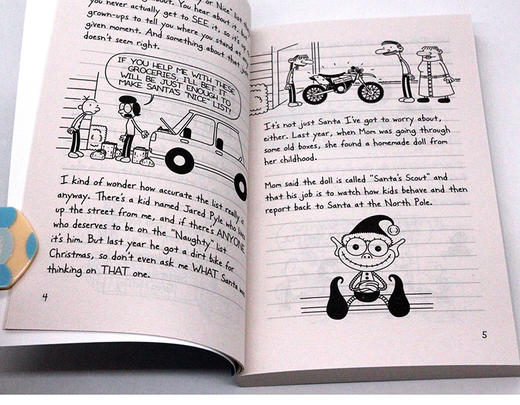 小屁孩日记6 英文原版小说 Diary of a Wimpy Kid Cabin Fever 哭包日记 儿童英语课外阅读章节桥梁书 漫画图画故事书 商品图2