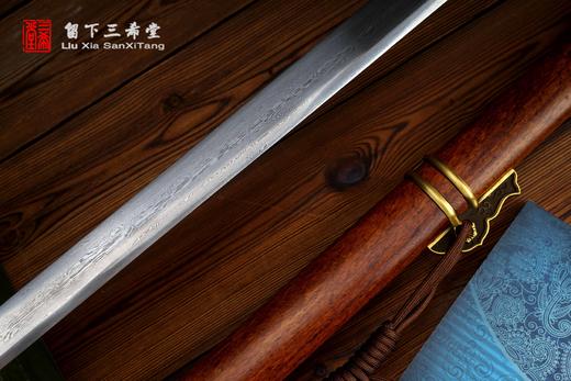 三希堂 绝影系列 酸枝木鱼皮金戈唐刀 未开刃 商品图6