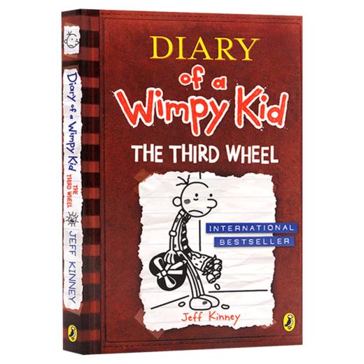 小屁孩日记7 英文原版小说 Diary of a Wimpy Kid The Third Wheel 哭包日记 儿童图画故事书漫画 商品图0