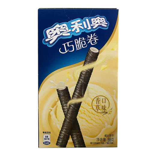 奥利奥 巧脆卷威化饼干 香草味 55g 商品图0