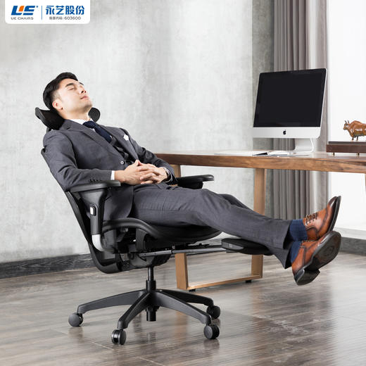 永艺蒙柯电脑椅人体工学老板椅可躺办公护腰椅 商品图1