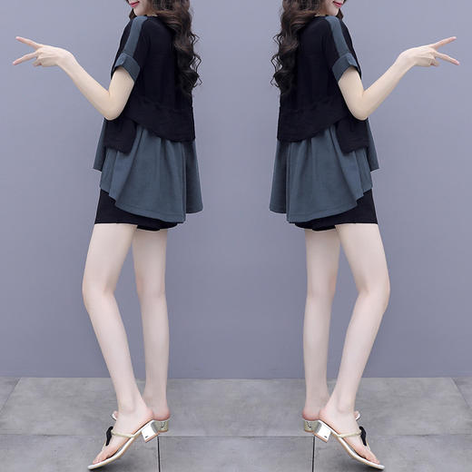 DLL-1123休闲套装   2020新款洋气宽松欧货显瘦气质两件套 商品图1