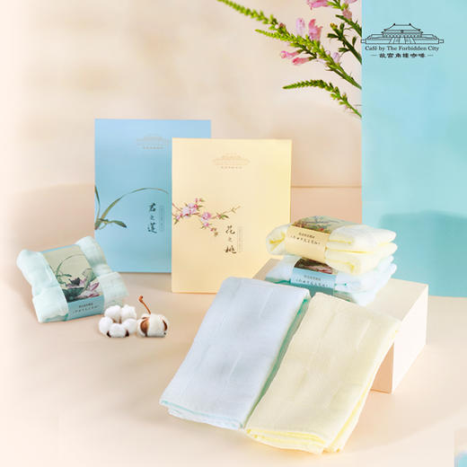 花之桃君之莲方巾 商品图0