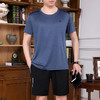 SP-9078SZSE运动套装   男士夏季短袖短裤休闲大码薄款爸爸装两件套 商品缩略图3