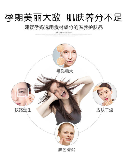 袋鼠妈妈 袋鼠妈妈 燕窝深润臻颜遮瑕六件套孕妇护肤品套装化妆品JPY带授权招加盟代理 商品图3
