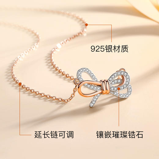 Winy925纯银浪漫情人结项链送女友闺蜜节日生日礼物 商品图3