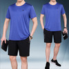 SP-9078SZSE运动套装   男士夏季短袖短裤休闲大码薄款爸爸装两件套 商品缩略图2