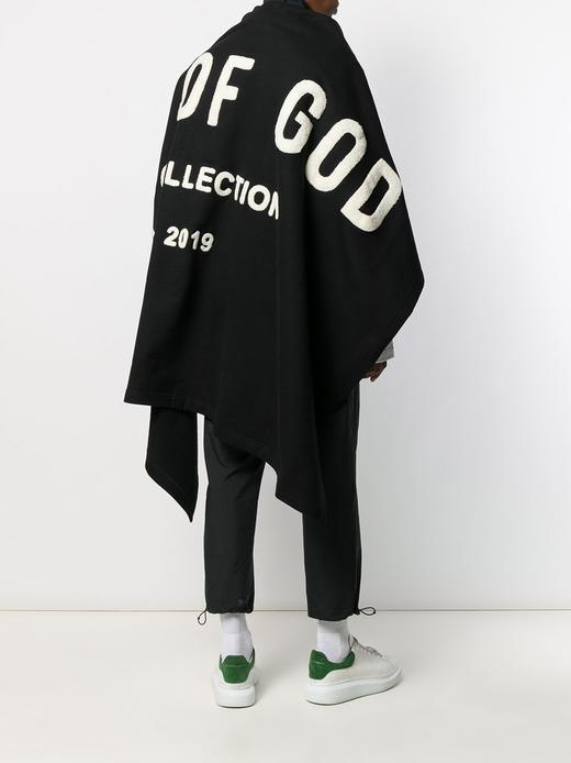 fog fear of god 6th第六季重磅灰色大logo披风披肩斗篷空调毛毯 p