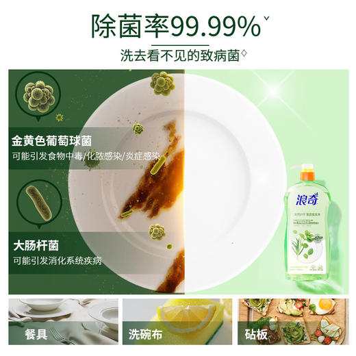 浪奇天然护手果蔬餐具净1.08kg*2瓶 商品图1