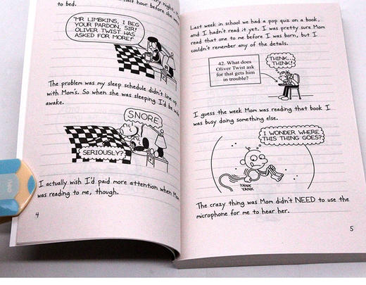 小屁孩日记7 英文原版小说 Diary of a Wimpy Kid The Third Wheel 哭包日记 儿童图画故事书漫画 商品图2