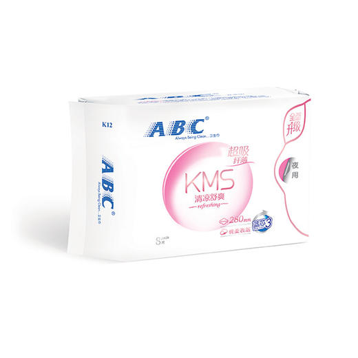 ABC  纤薄绵柔夜用卫生巾 8片280mm 商品图3