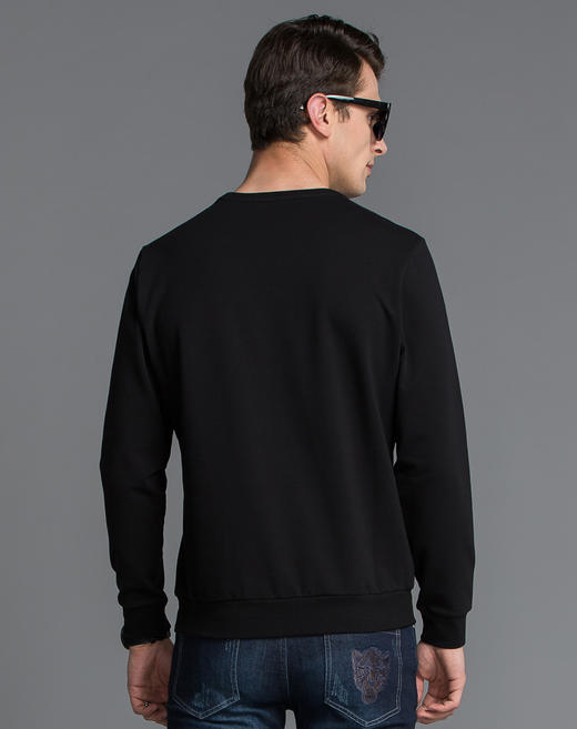 Marco Azzali 黑色针织卫衣 T5002200 商品图1