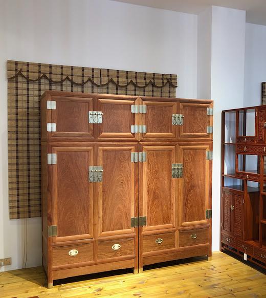 红桥红  家具严选  缅甸花梨（大果紫檀）  【238 素面 顶箱柜】 商品图1