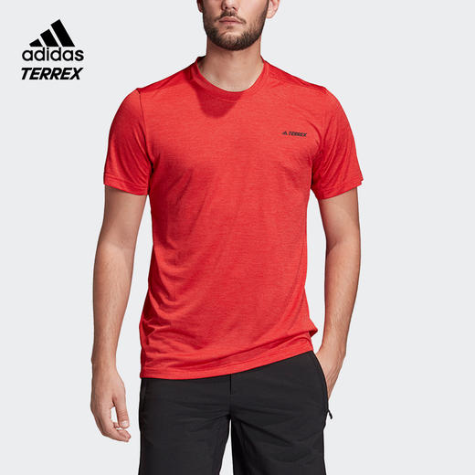 【特价】Addias阿迪达斯 Terrex Tivid 男女款户外运动短袖T恤 商品图0