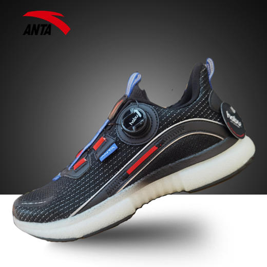 安踏秋季新品安踏男士跑鞋2020秋新款bubble泡泡跑步自动系带男跑鞋