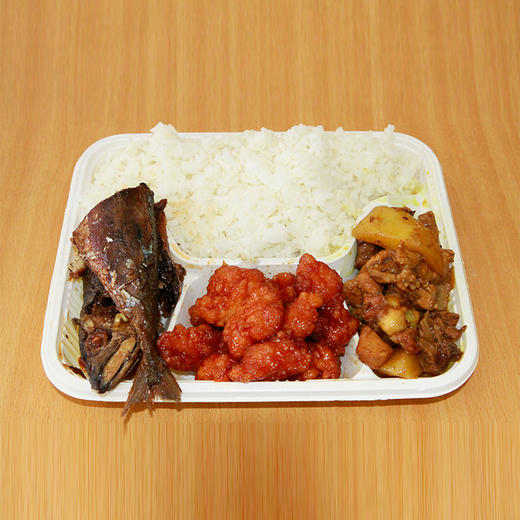 【凤酒飘香】凤酒飘香 快餐盒饭一荤两素 两荤一素 三个荤菜（每天菜品不固定） 商品图2