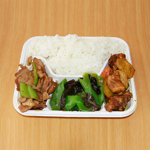 【凤酒飘香】凤酒飘香 快餐盒饭一荤两素 两荤一素 三个荤菜（每天菜品不固定） 商品图1