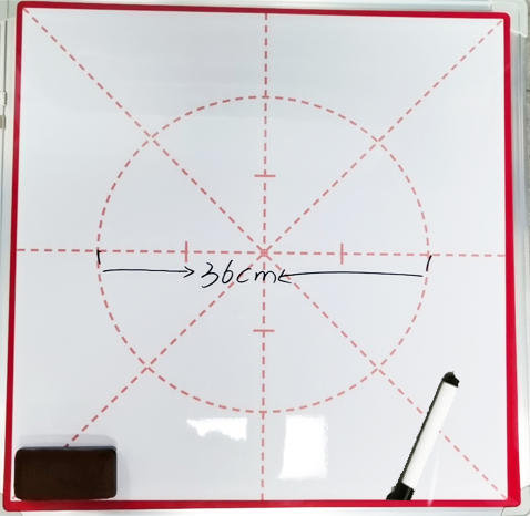 方圆四点书法专用磁吸白板 仅对合作校出售 商品图0