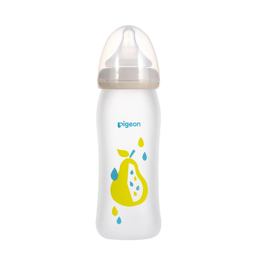 贝亲 日本进口Pigeon 自然实感宽口径硅橡胶护层彩绘奶瓶 商品图6