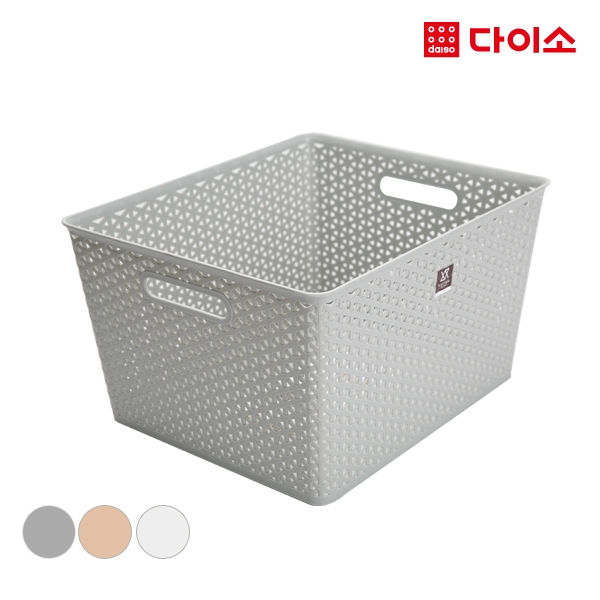 [Daiso] Rattan Pattern Flower 藤制图案收纳盒41*35*24CM-98223JPY带授权招加盟代理