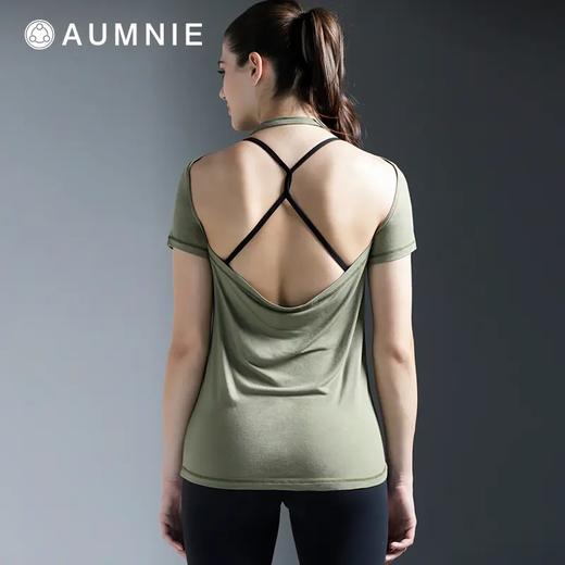 AUMNIE 垂坠露背T恤 / Draped  back Tee 商品图0