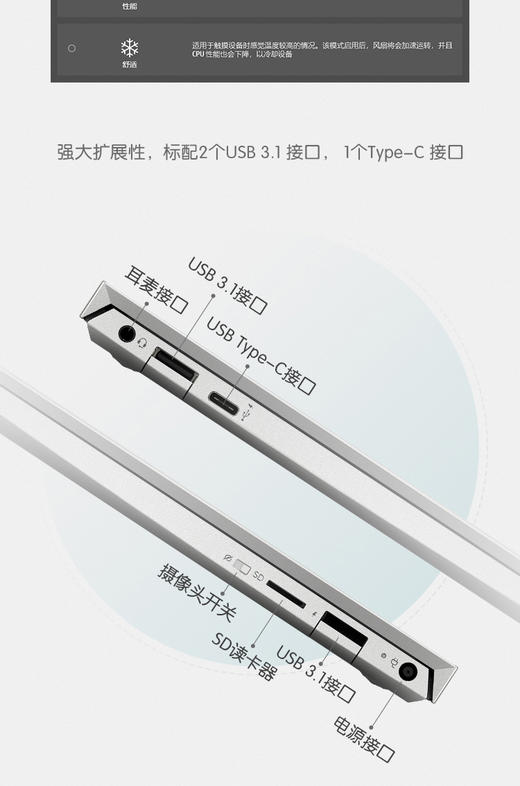 惠普(HP)薄锐ENVY 13-aq1012TU 13.3英寸超轻薄笔记本电脑(i5-10210U 8G 512GSSD UMA...JPY带授权招加盟代理 商品图11