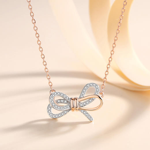 Winy925纯银浪漫情人结项链送女友闺蜜节日生日礼物 商品图0