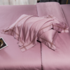 【床上用品】轻奢风纯棉酒店款四件套刺绣纯色全棉床上用品床单床笠套件 商品缩略图2