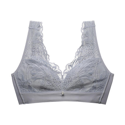 雅黛丽内衣女无钢圈侧收舒适文胸背心式薄杯蕾丝边胸罩DYW0687 商品图1
